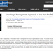 Knowledge Management Approach in the Non-Profit Sector